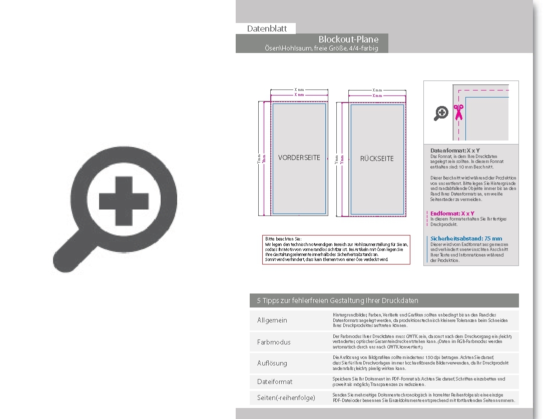 Product Bild hochwertiges_textilbanner_blockout__4_0-farbig_bedruckt__ums__umt_+___sen_im_abstand_von_50_cm_oben_und_unten