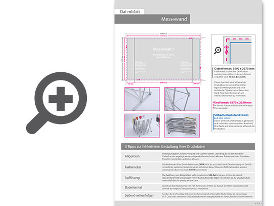 Product Bild ersatzdruck_f__r_gerade_messewand_mit_klettsystem_4_x_3