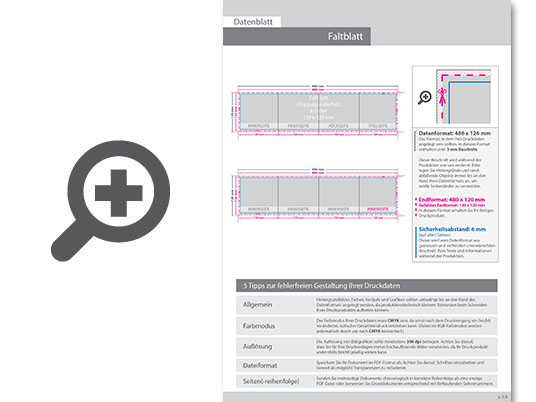 Product Bild hochglanz-uv-lack_faltblatt__gefalzt_auf_quadrat_12_0_cm_x_12_0_cm__vertikaler_doppelparallelfalz__8-seitig