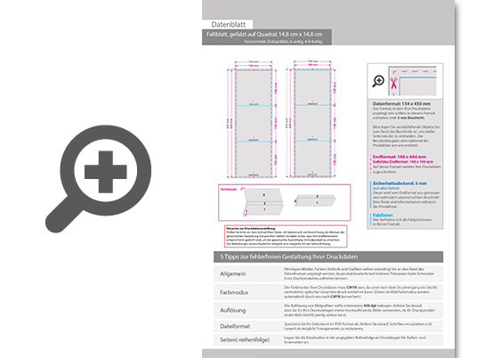 Product Bild faltblatt__gefalzt_auf_quadrat_14_8_cm_x_14_8_cm__horizontaler_zickzackfalz__6-seitig