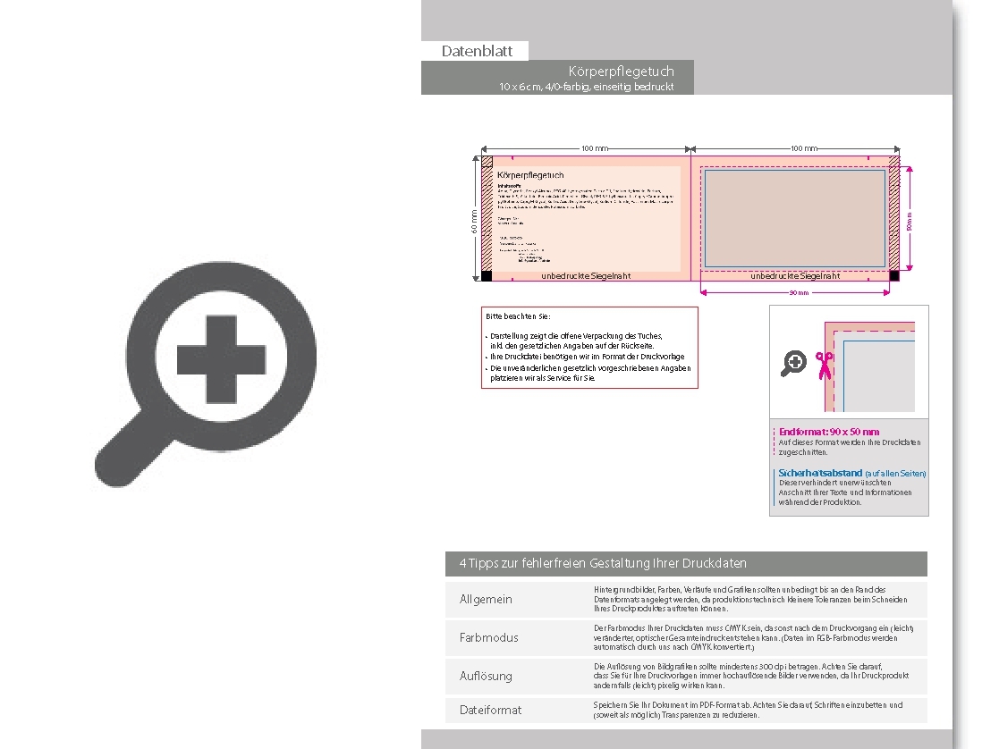 Product Bild k__rperpflegetuch__10_x_6_cm__4_0-farbig_einseitig_bedruckt