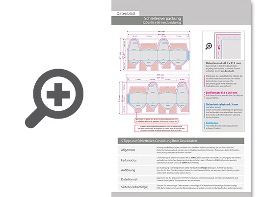 Product Bild schleifenverpackung_(12_cm_x_9_cm_x_6_cm)_beidseitig_bedruckt_4_4-farbig