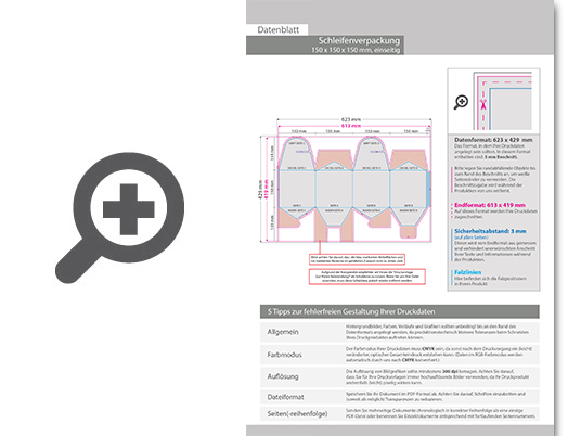 Product Bild schleifenverpackung_(15_cm_x_15_cm_x_15_cm)_einseitig_bedruckt_4_0-farbig