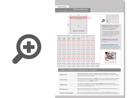 Product Bild wochenkalender_58_seiten_(52_wochen_+_deckblatt_+_2_zusatzbl__tter)__quadrat_(297_x_297_mm)